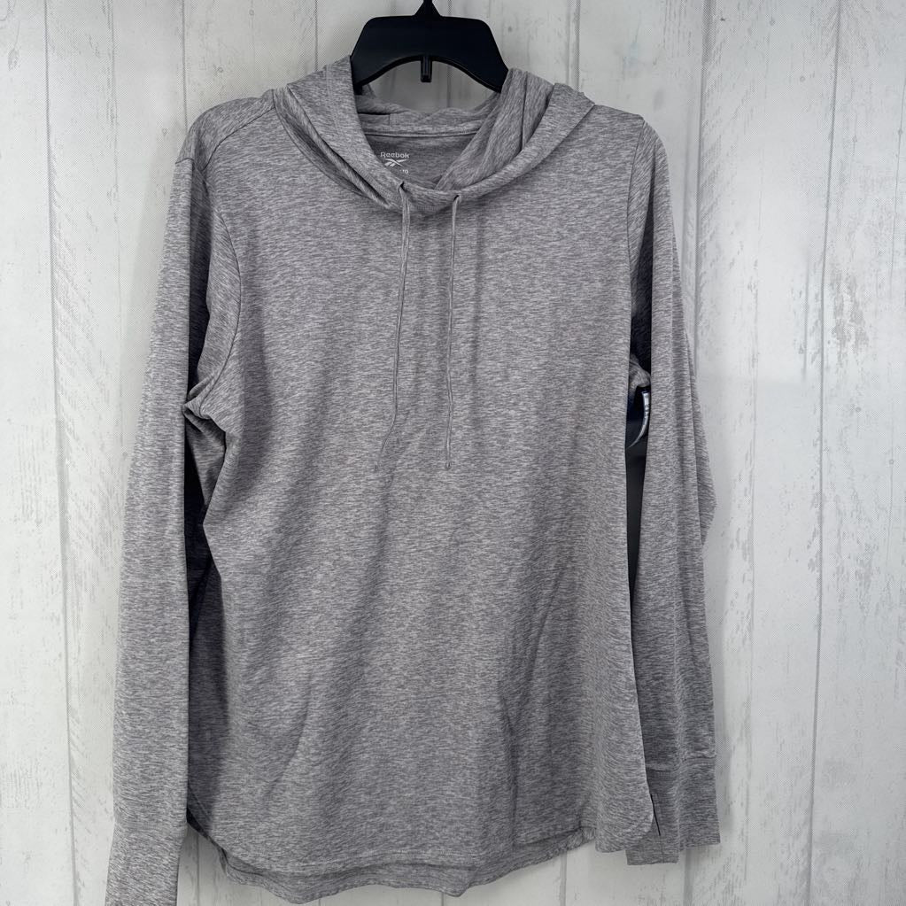 XL marled hooded pullover