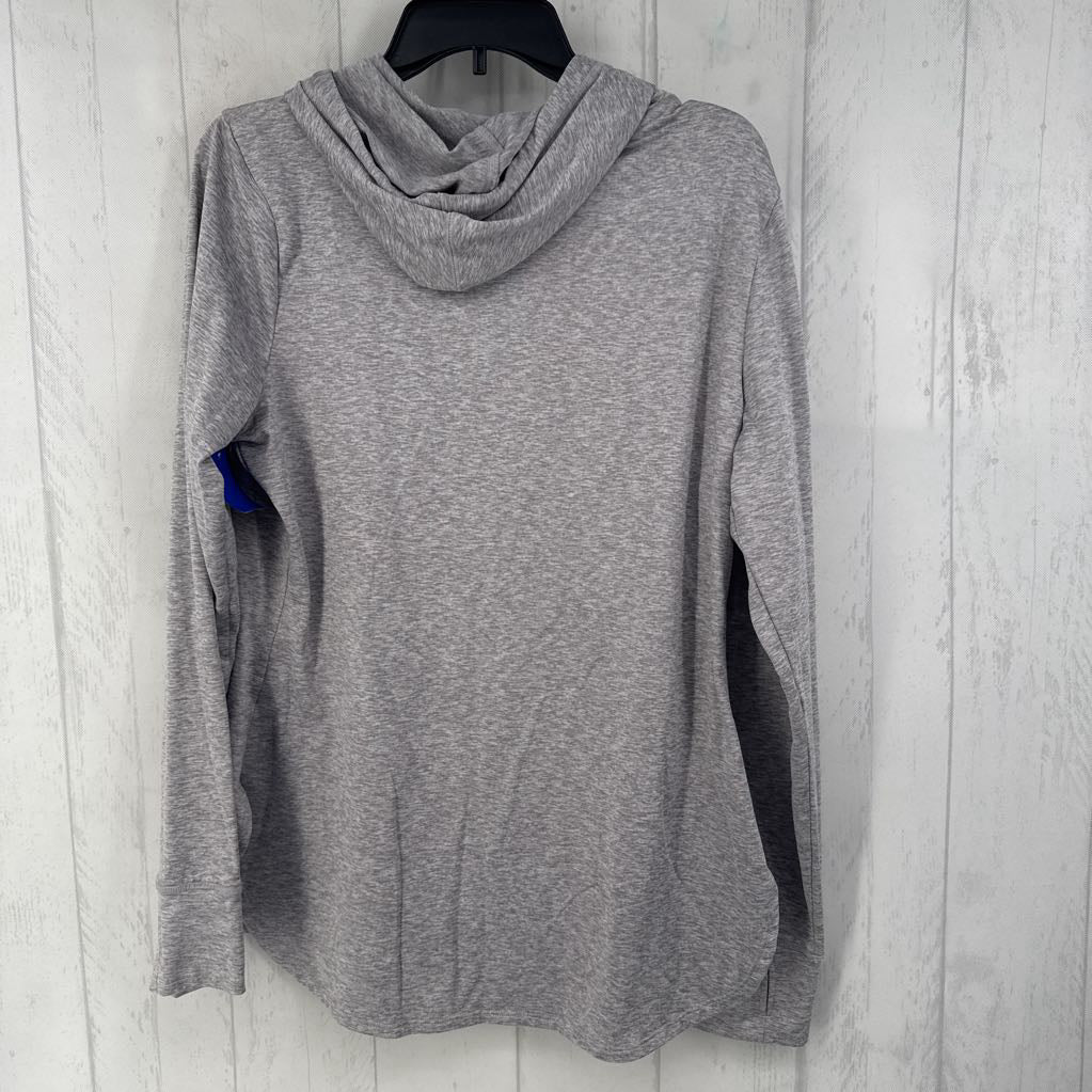 XL marled hooded pullover