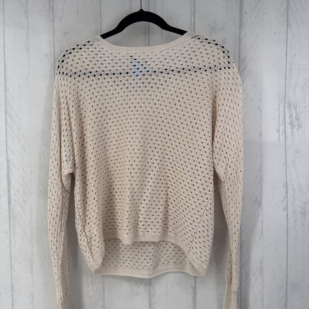 S/M crochet l/s top