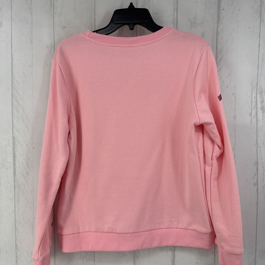 L pink ribbon sweatshirt