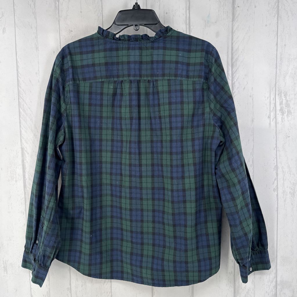 XL plaid button down l/s top