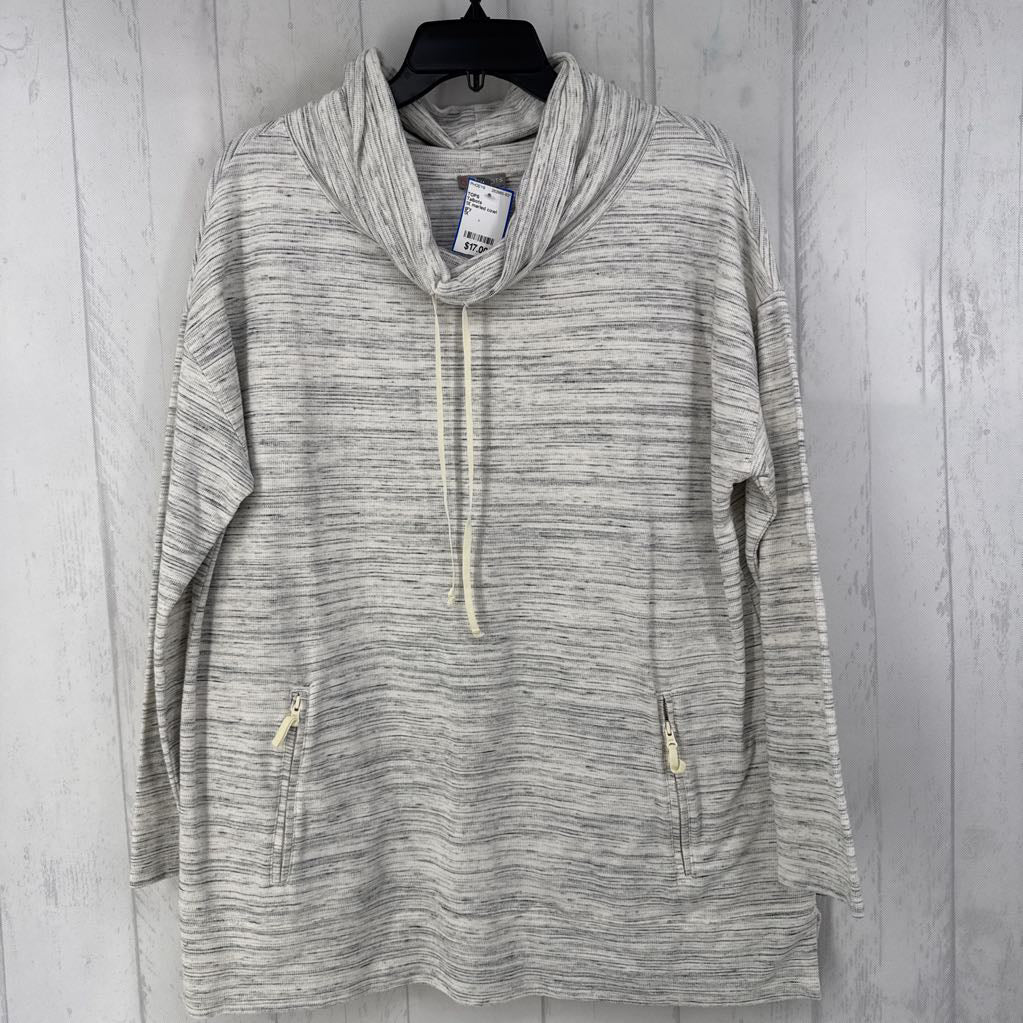 1X marled cowl neck l/s tunic