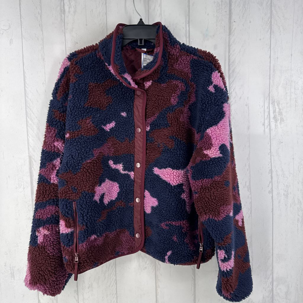 R110 M sherpa camo print jacket