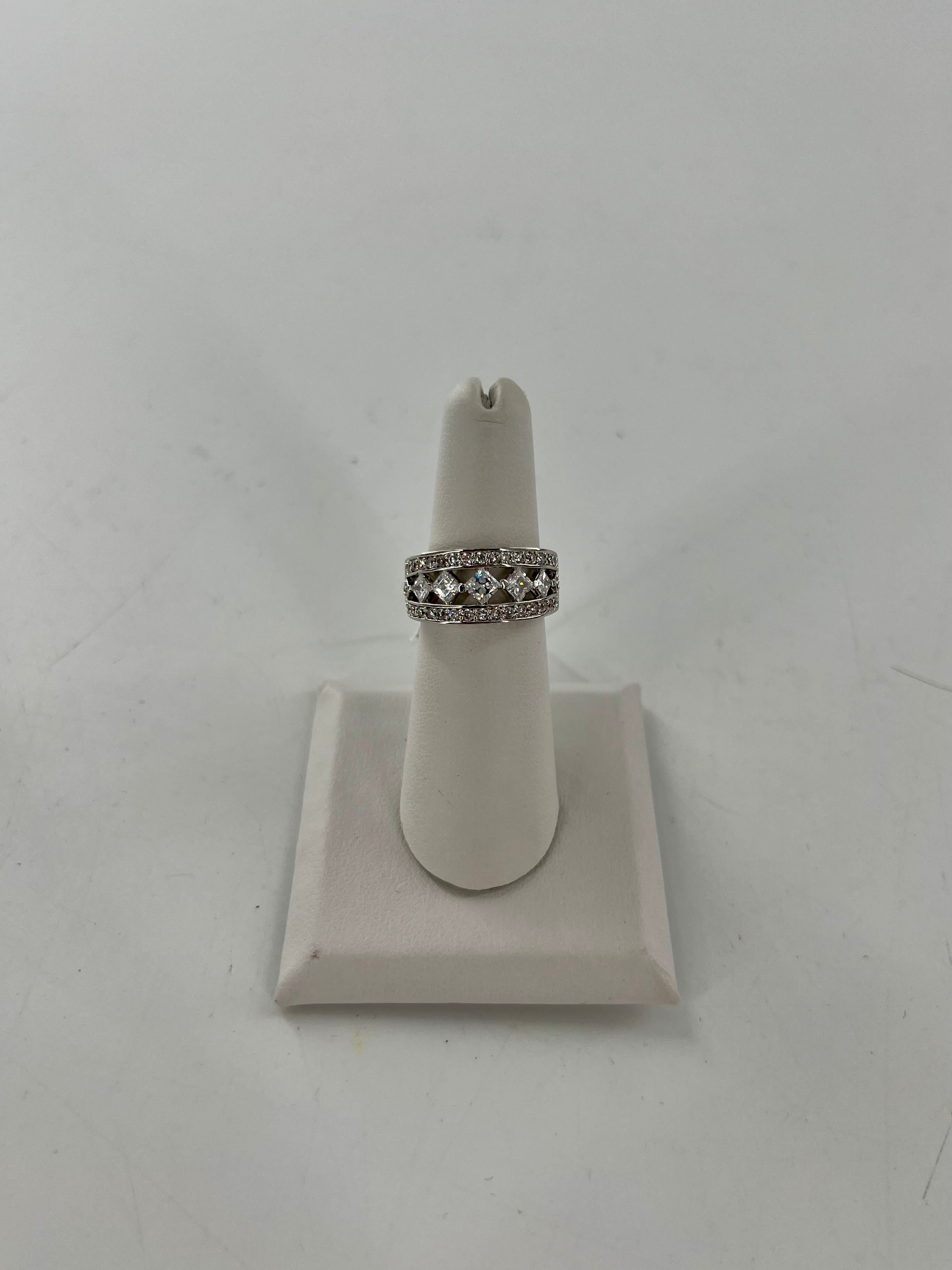 Sz 6 .925 silver CZ band