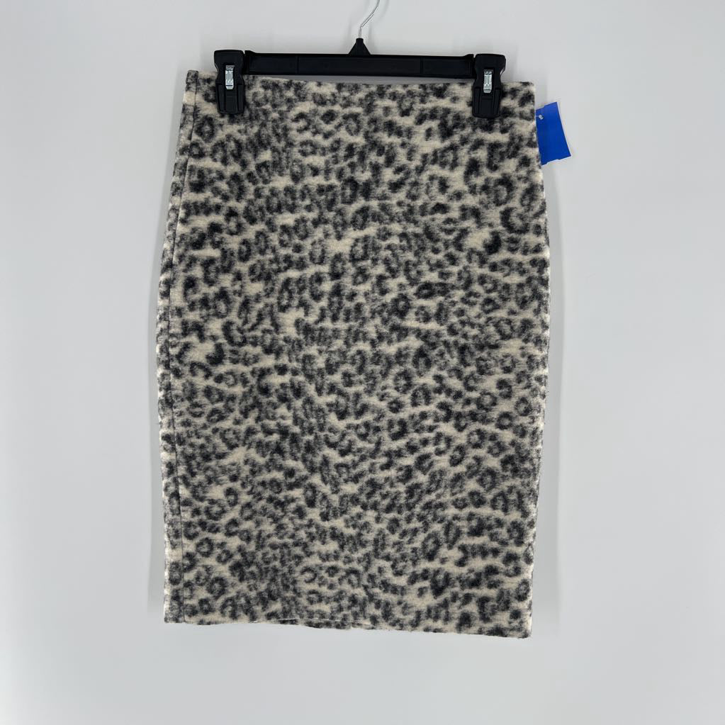 2 animal print wool skirt