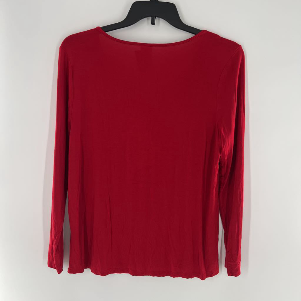 L scoop neck l/s layering tee