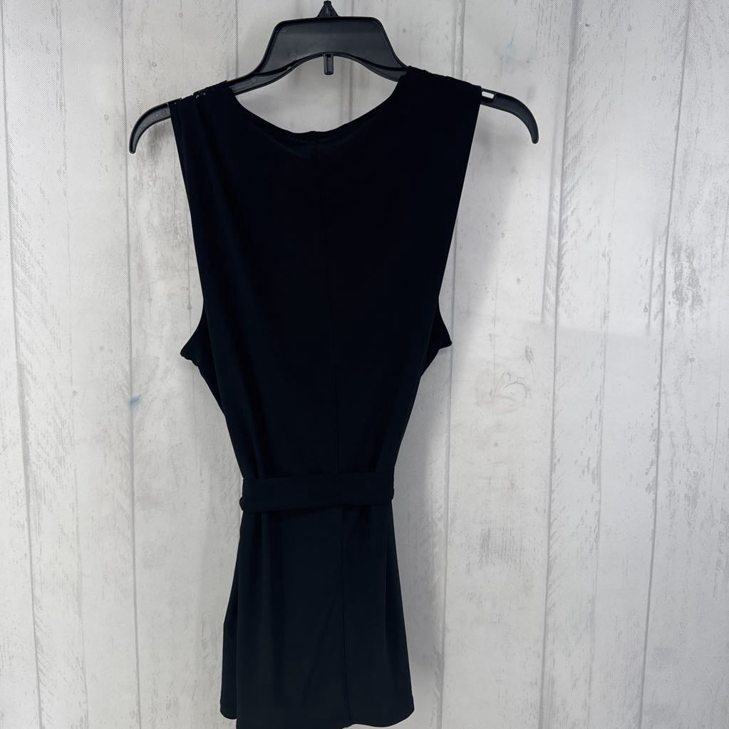 XL lace trim v-neck belted cami