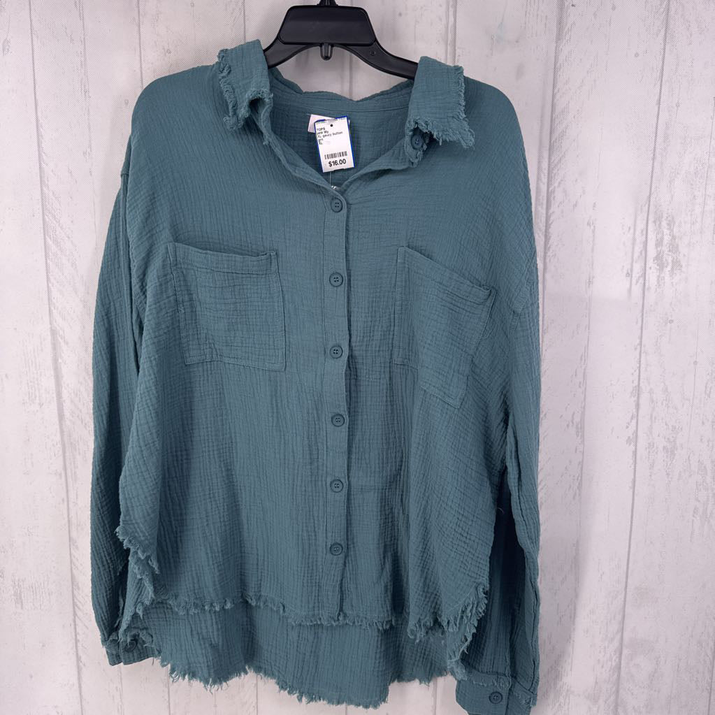 XL gauzy button shirt