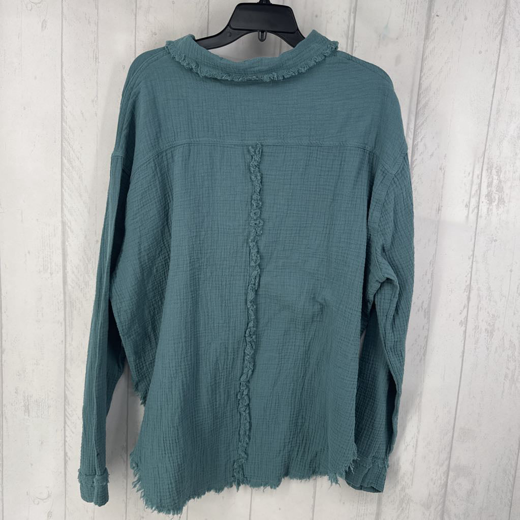 XL gauzy button shirt