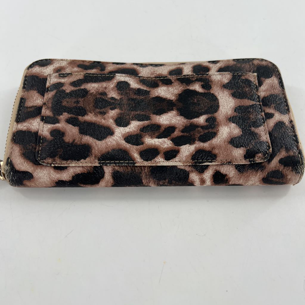 animal print zip-around wallet