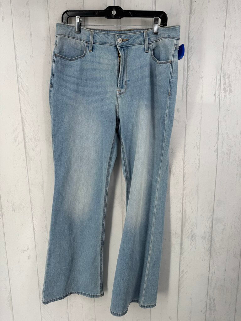 12 hi-rise flare jeans