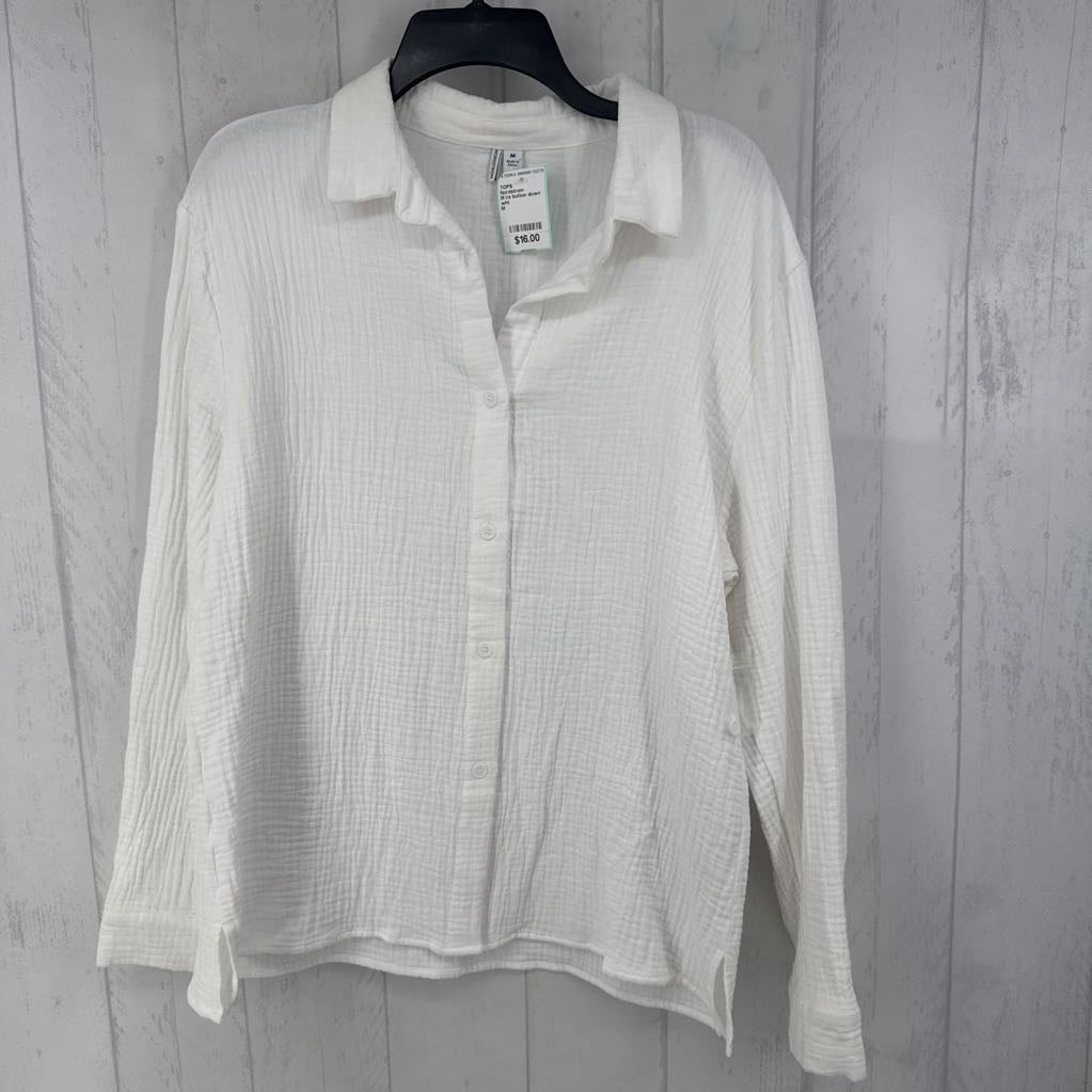 M l/s button down shirt