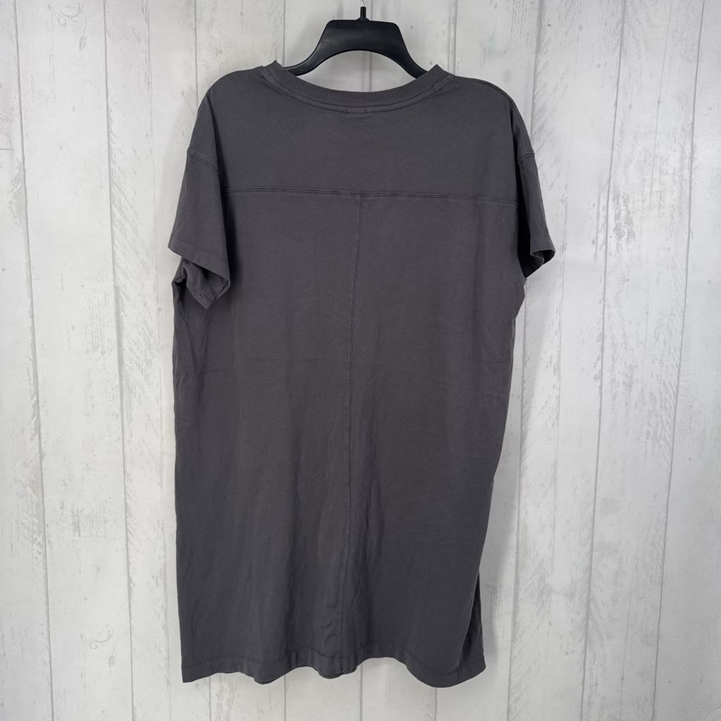L crewneck s/s t-shirt dress