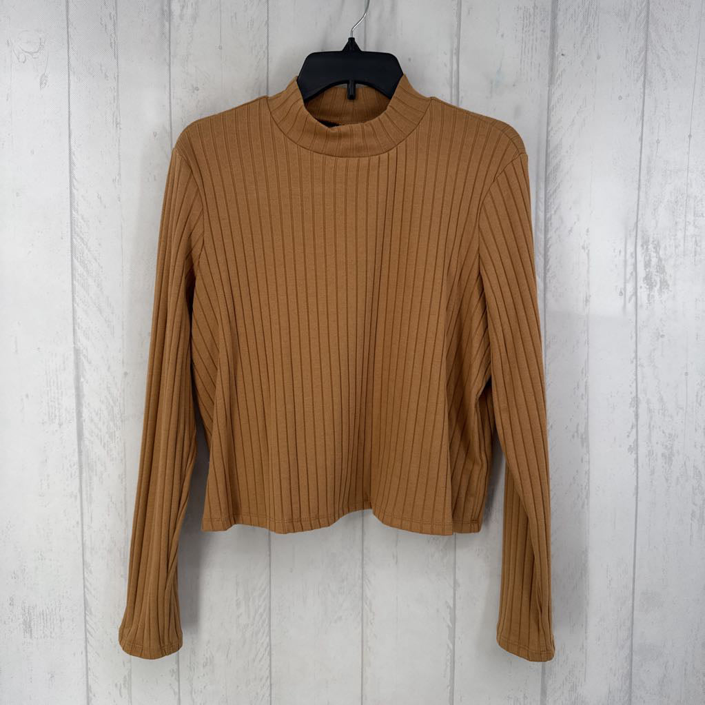 L 2Pc ribbed l/s top & skirt set