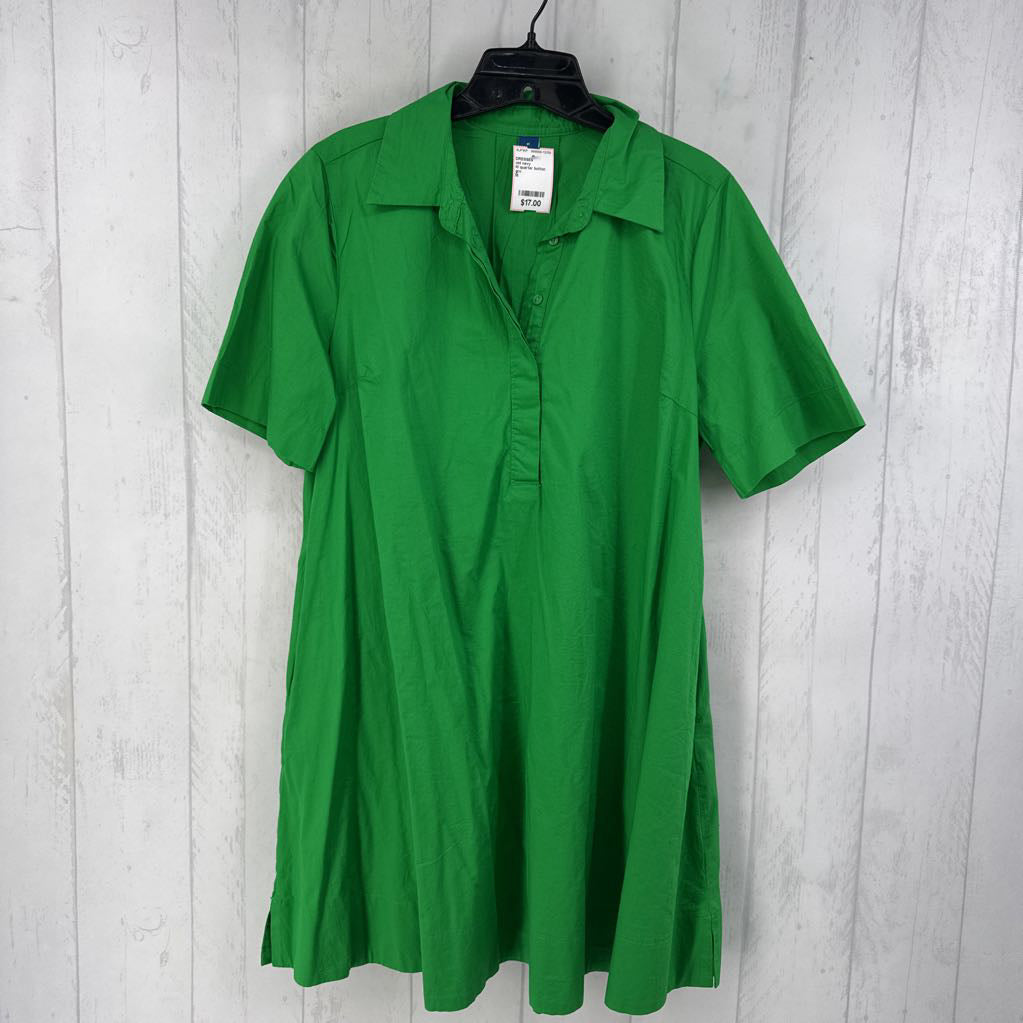M quarter button down s/s dress