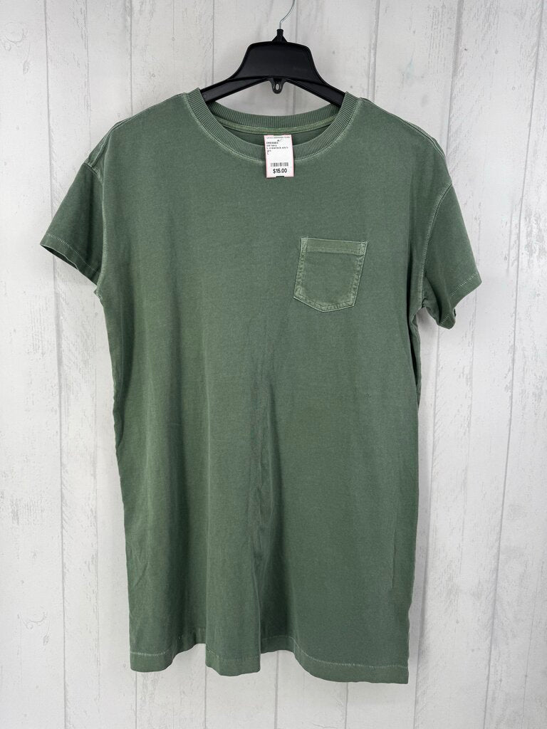 L crewneck s/s t-shirt dress