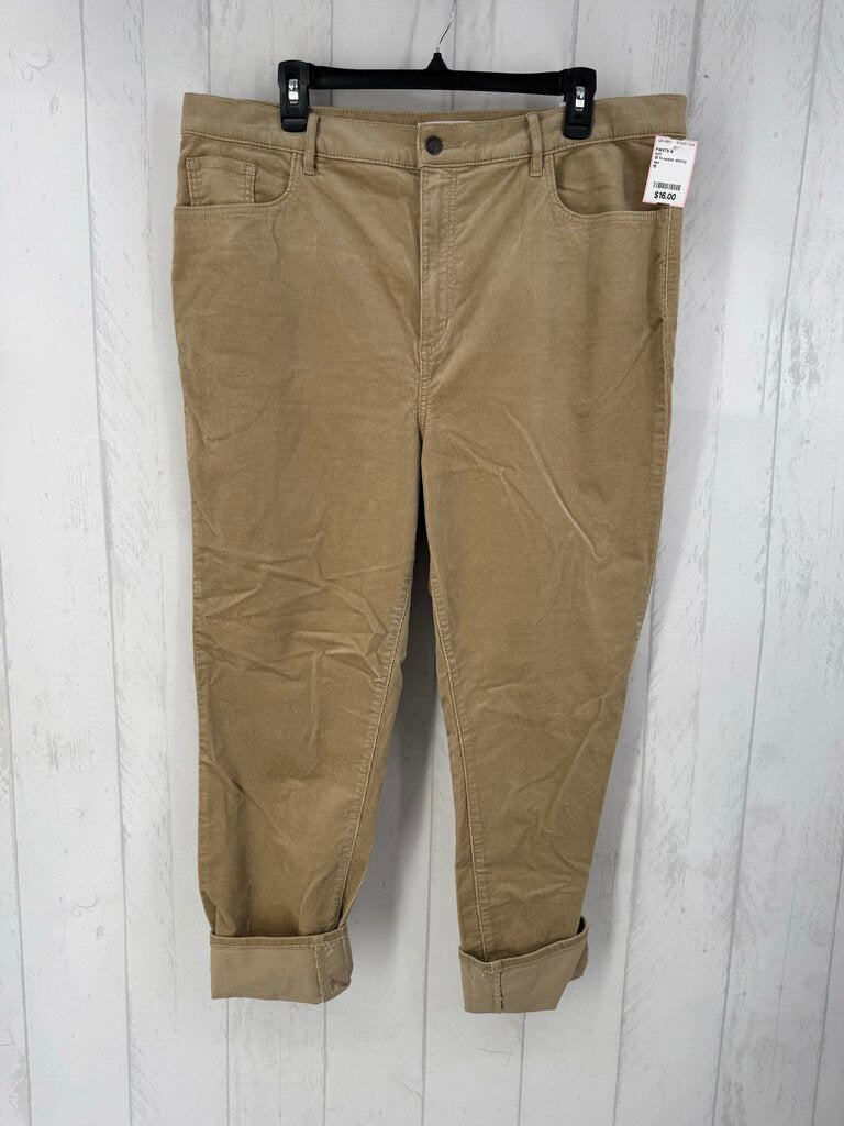 18 hi-waist skinny leg corduroy pant