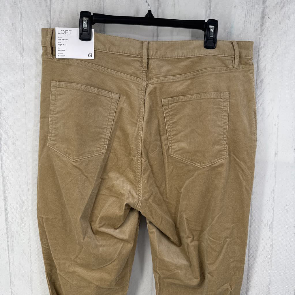 18 hi-waist skinny leg corduroy pant