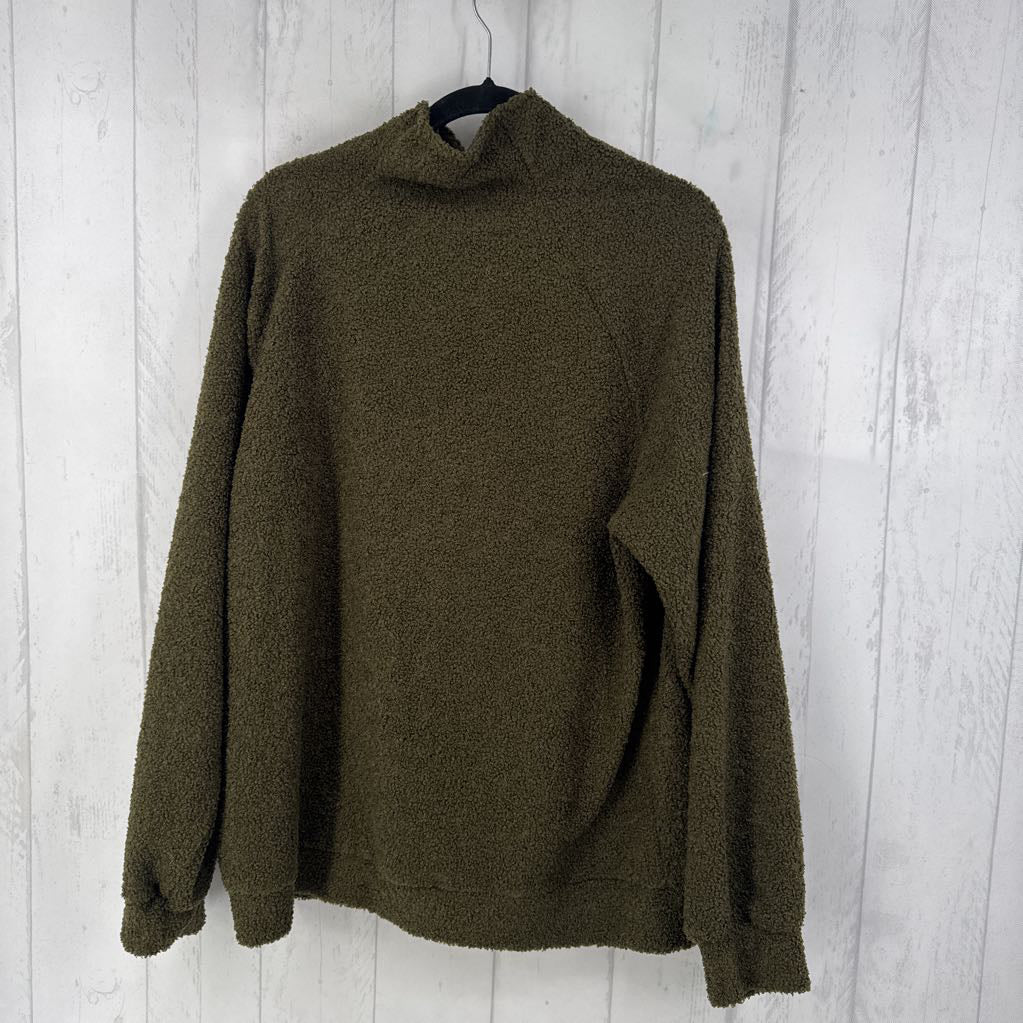 XL quarter zip sherpa pullover