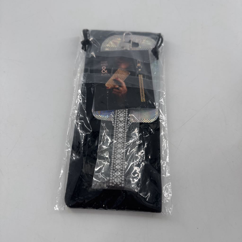 bling phone wristlet-silv