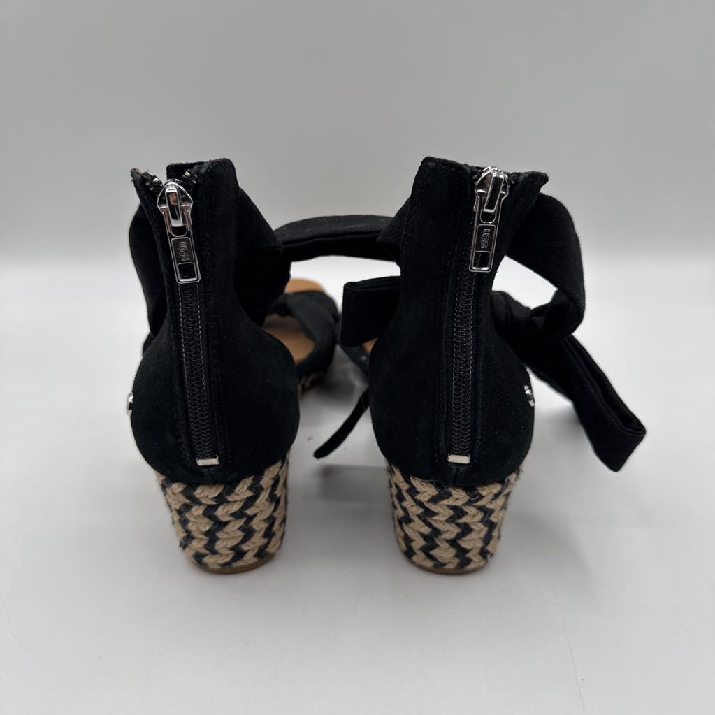 9 espadrille ankle tie wedge sandals