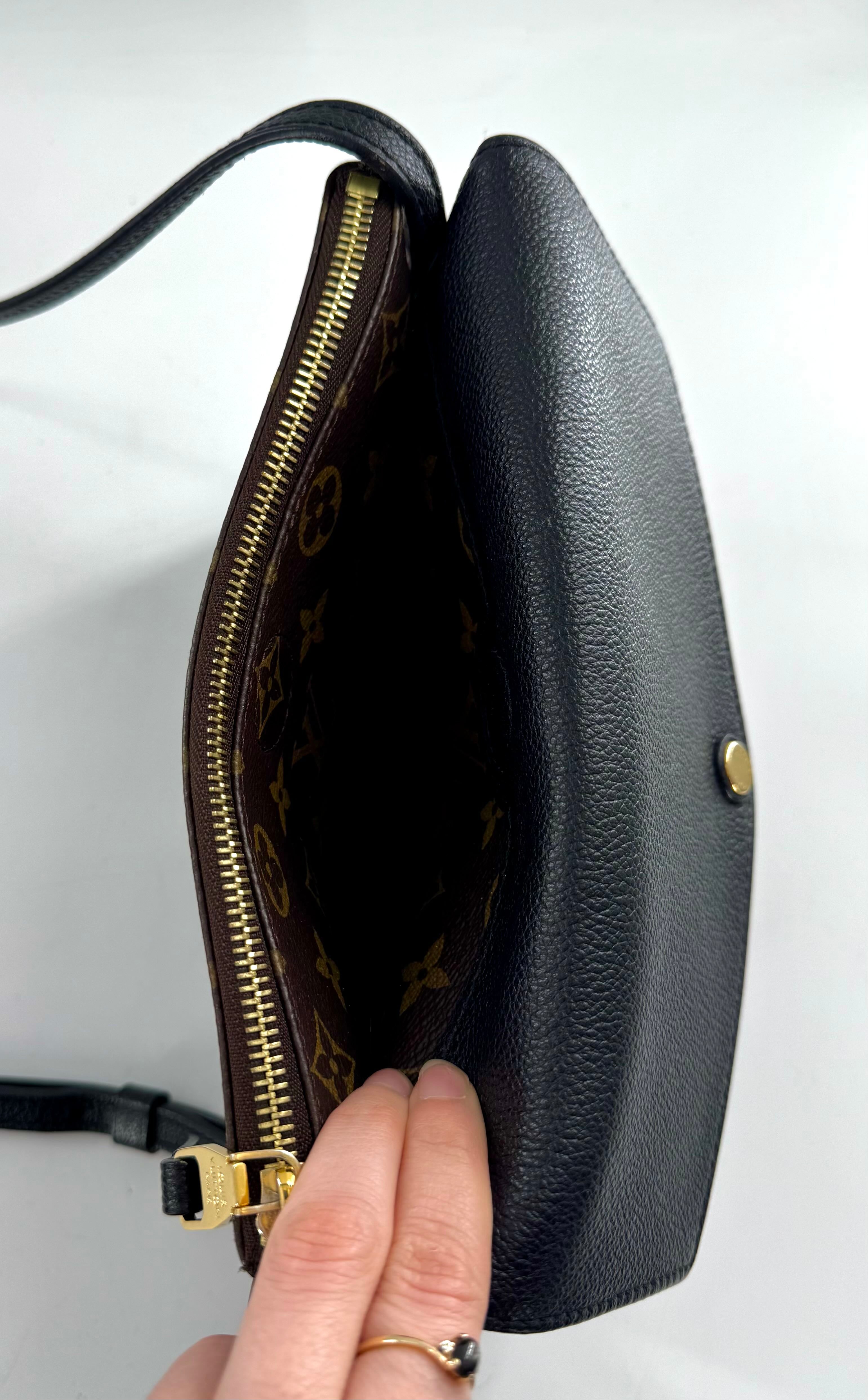 Louis Vuitton Monogram Twice crossbody w/ leather flap closure