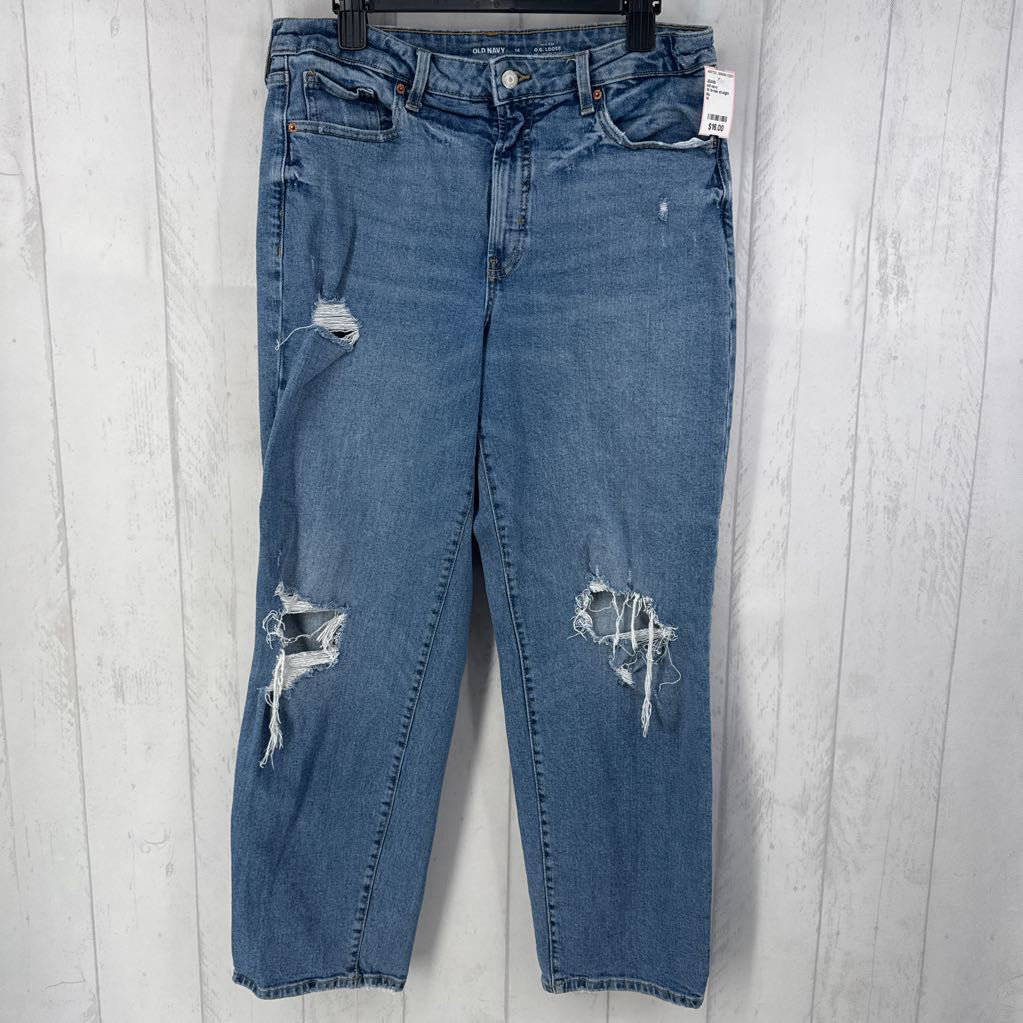 14 hi-rise straight leg jean