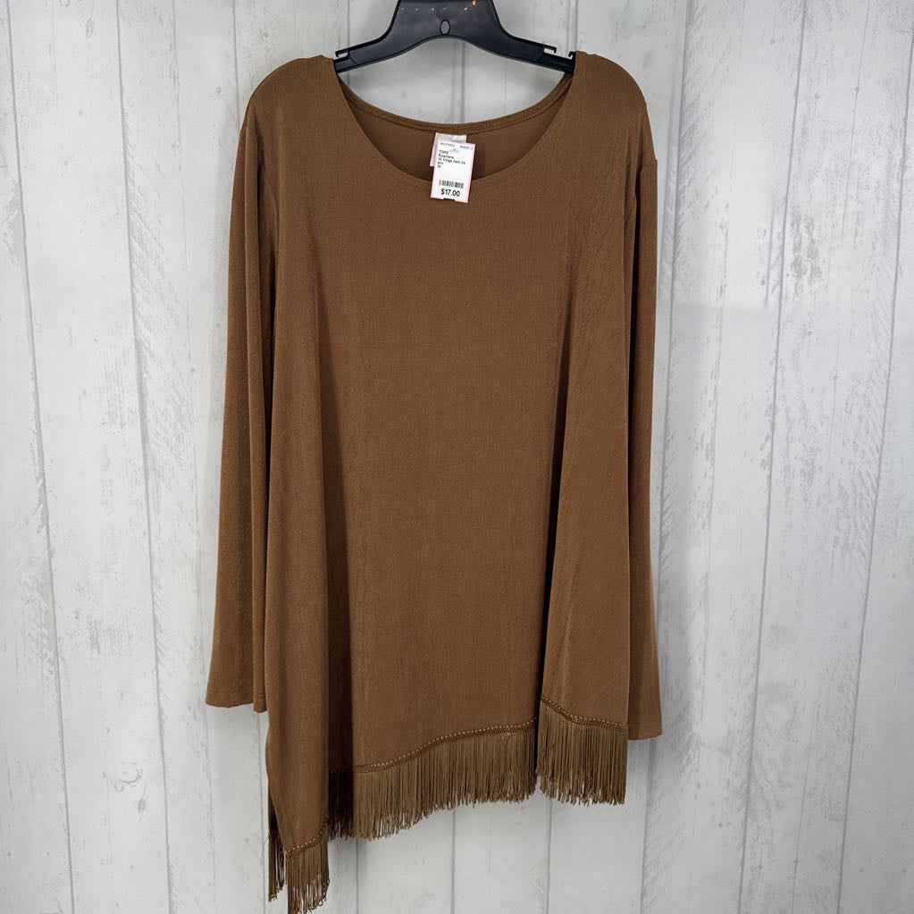 1X fringe hem l/s tunic