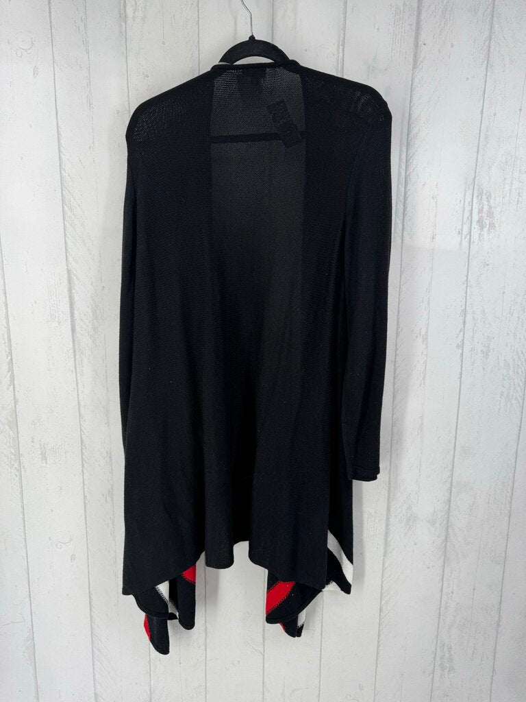 R69 26/28 striped flowy front cardi