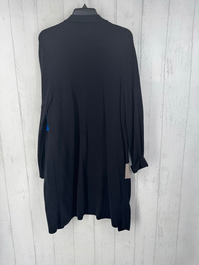 XL open front cardi w/ collar