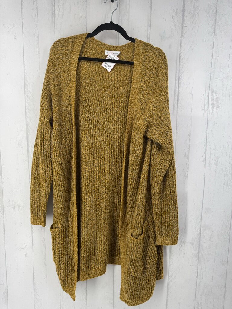 XL rib knit open front cardi