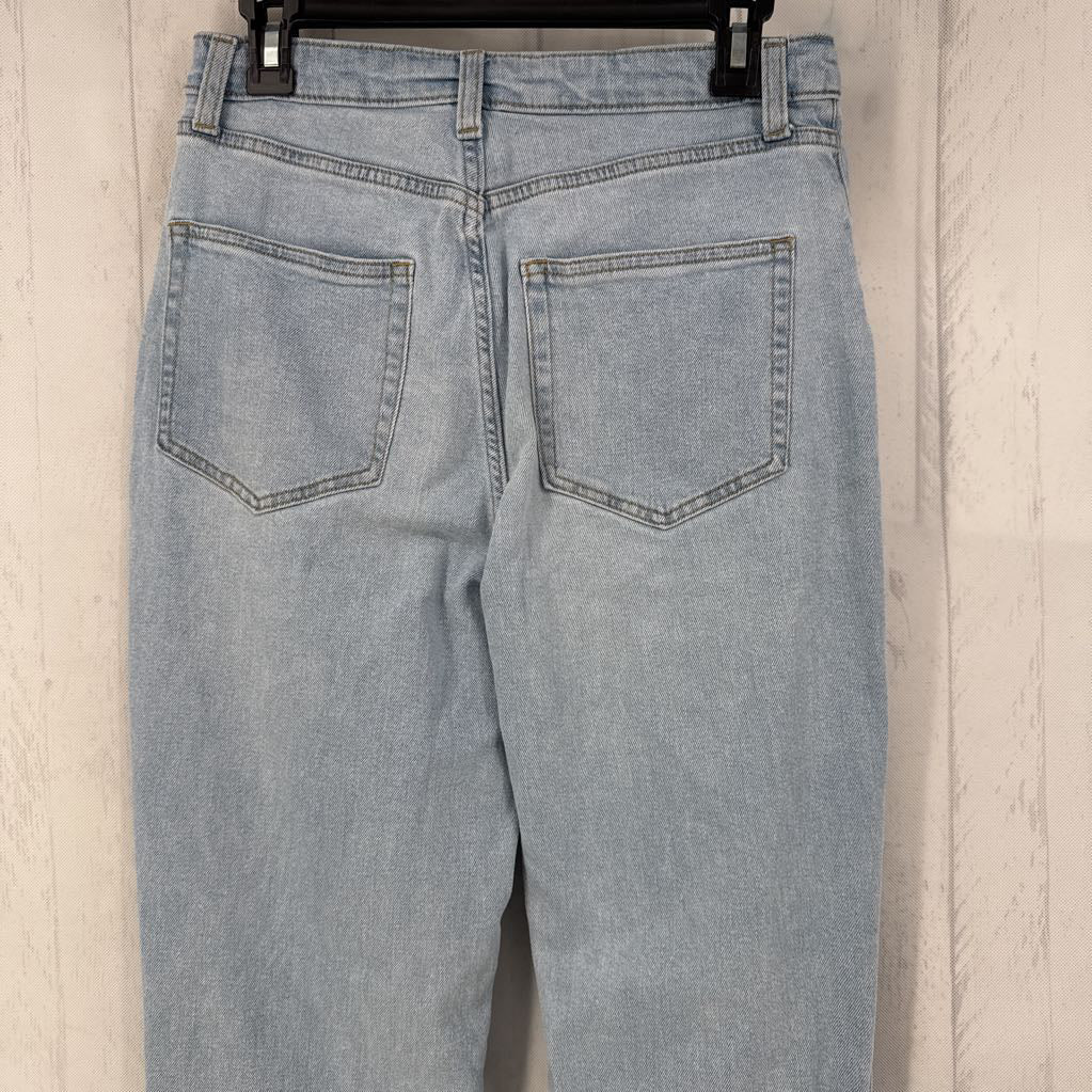 6 hi-rise tapered leg jean