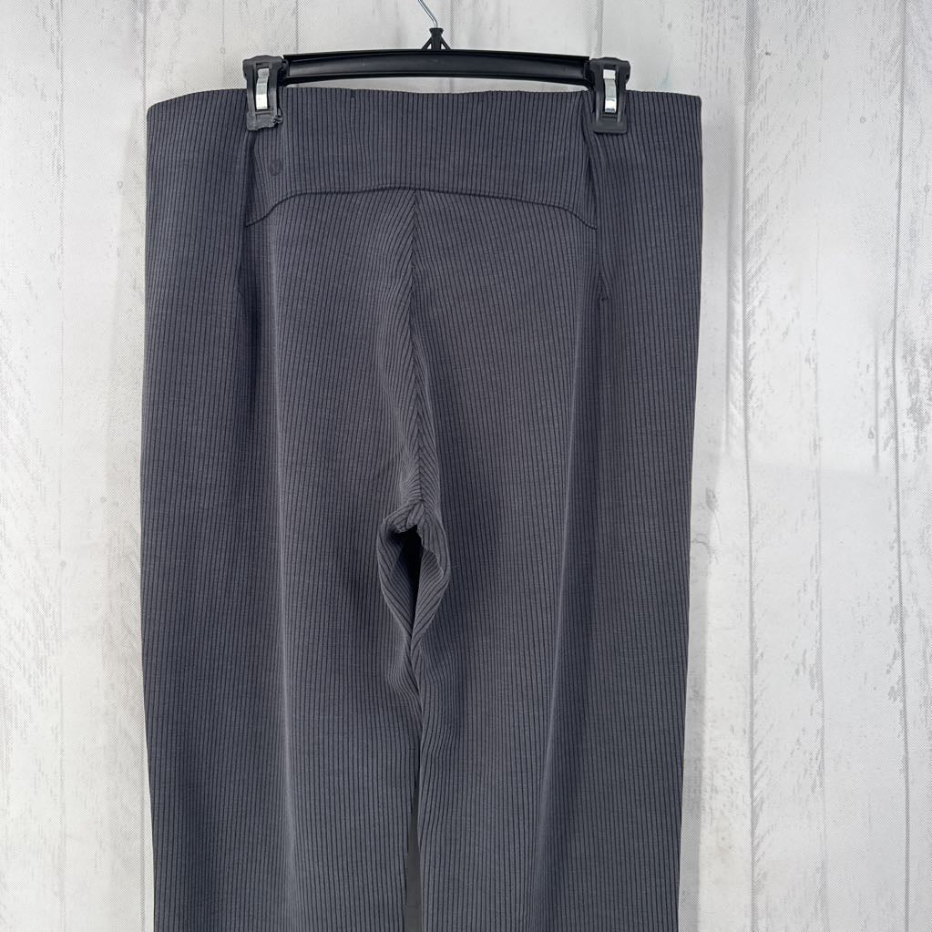 14 pull-on ribbed wide leg pant