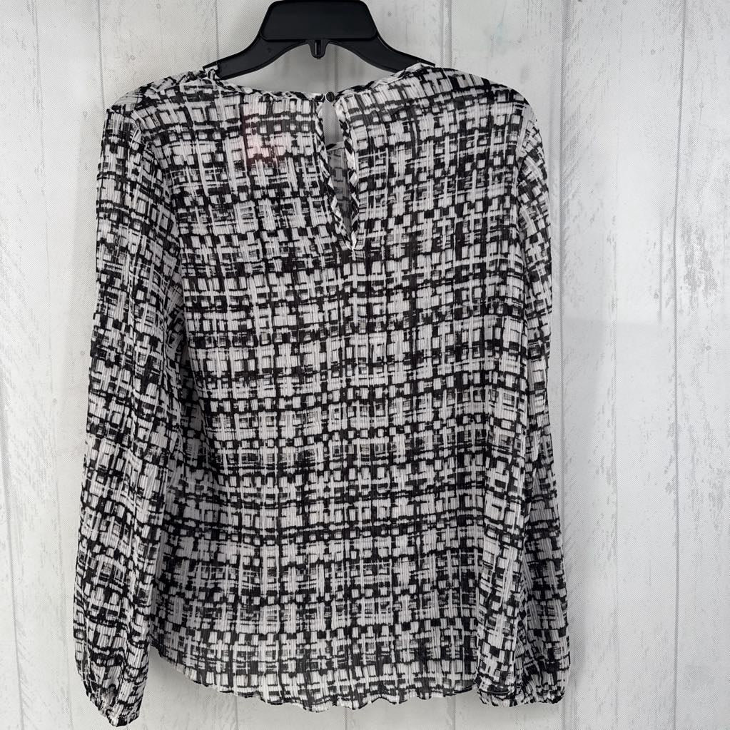 R55 S printed textured l/s top