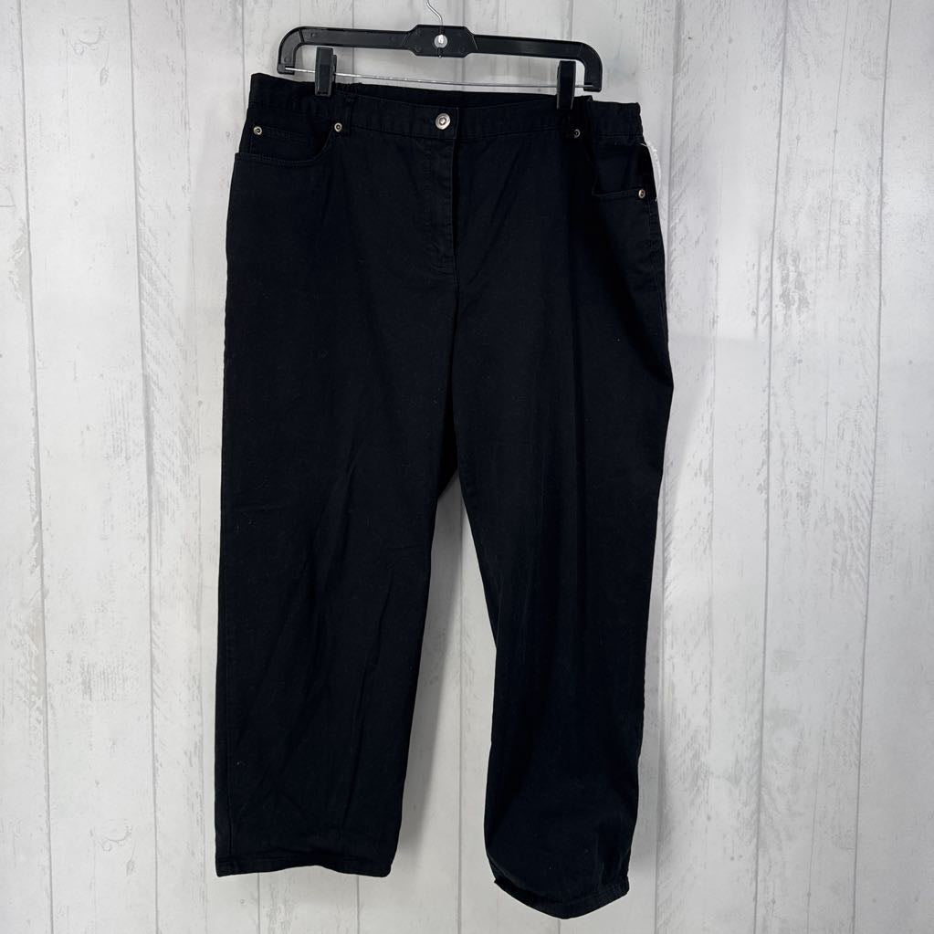16p pull-on crop twill pant