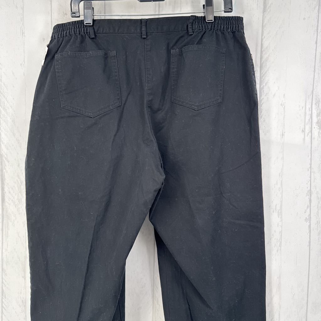 16p pull-on crop twill pant