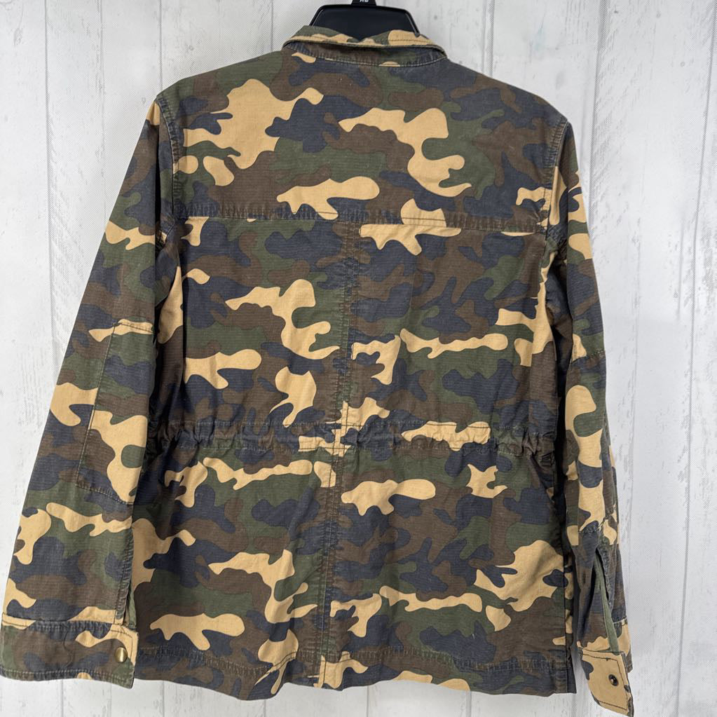 S camo print utility jacket