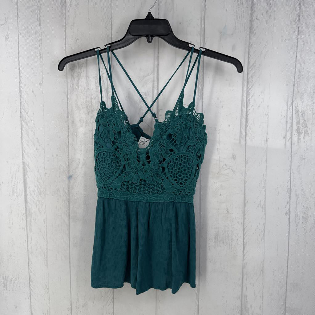 M crochet lace tank
