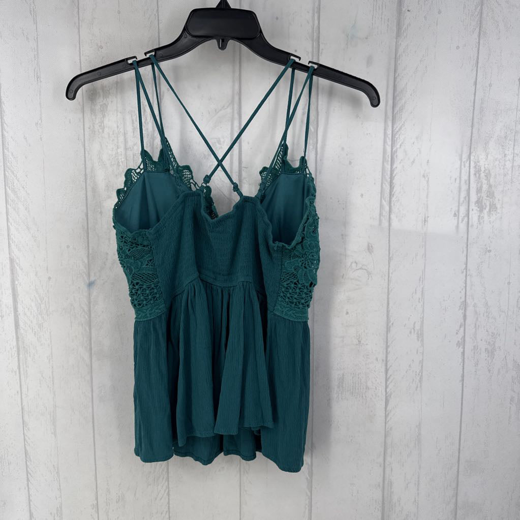 M crochet lace tank