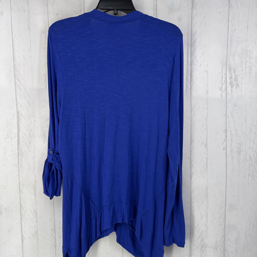 L asymetrical hem cardi