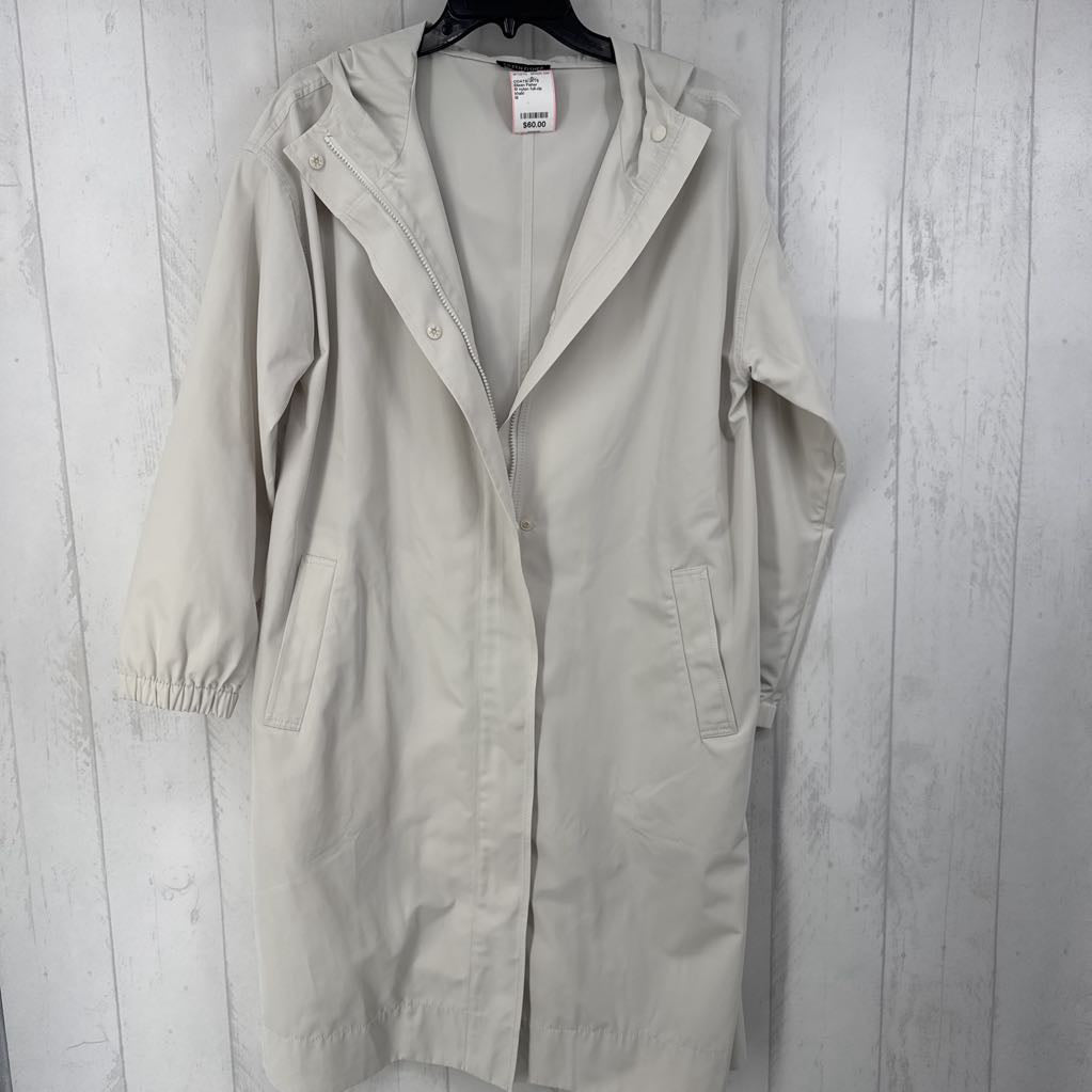M nylon full-zip trench coat