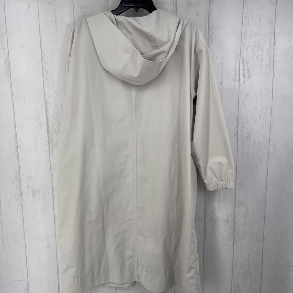 M nylon full-zip trench coat