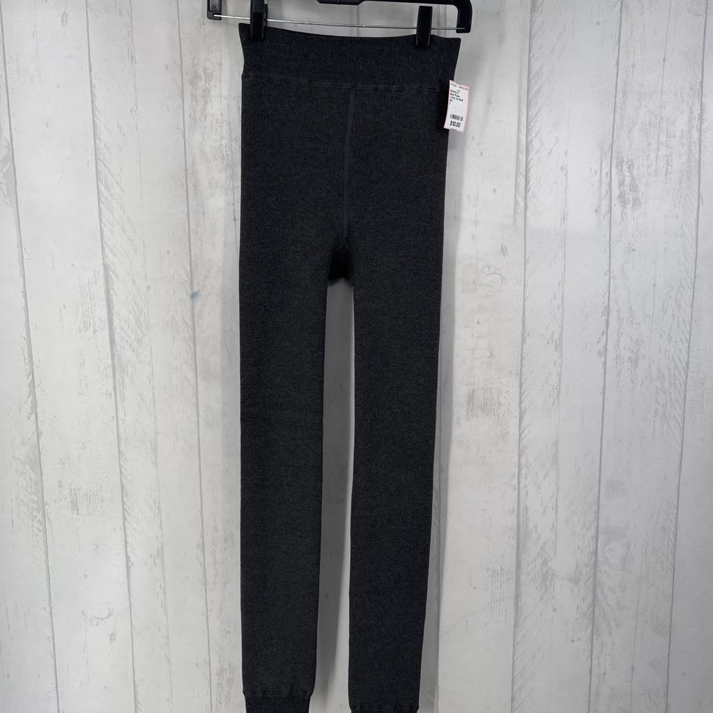 L.faux fur lined legging