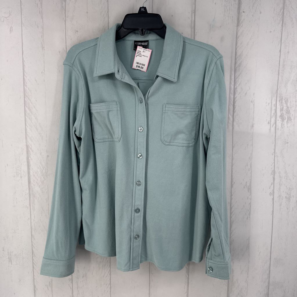 M button down l/s top