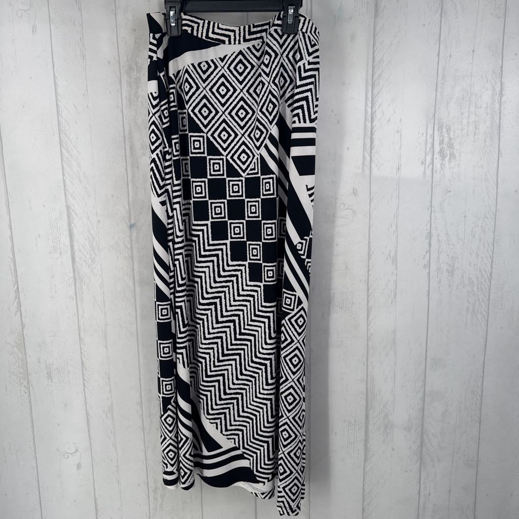 L printed maxi skirt