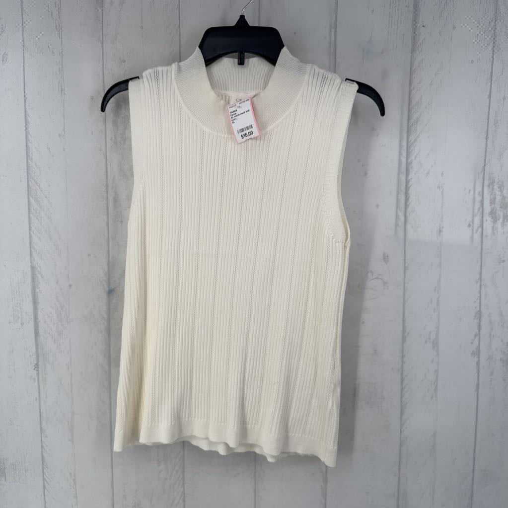 XL mock-neck knit tank