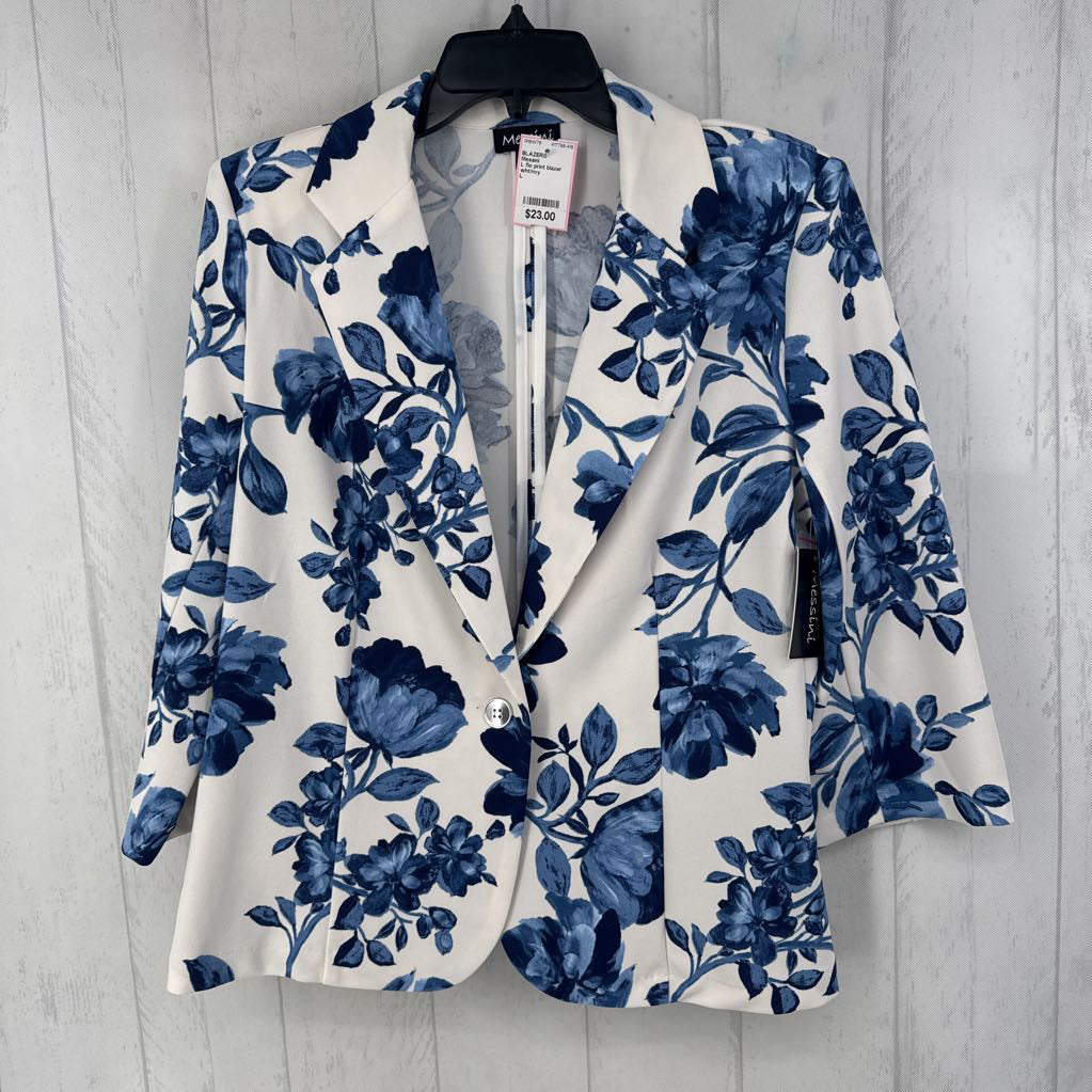 L flo print blazer