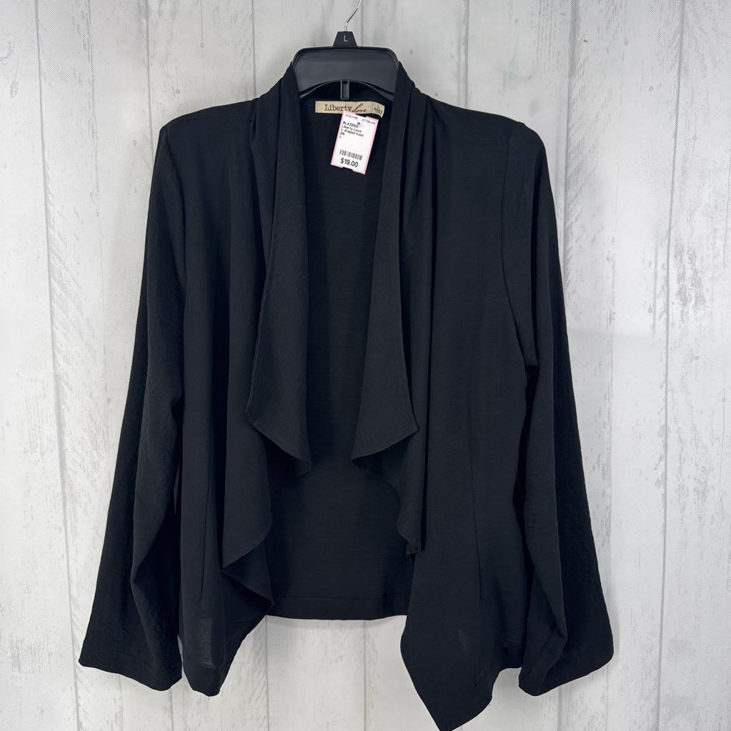L draped front blazer