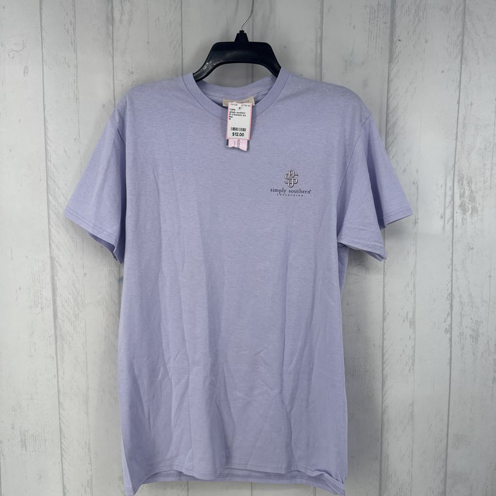 M crewneck s/s tee (puppy/flowers)