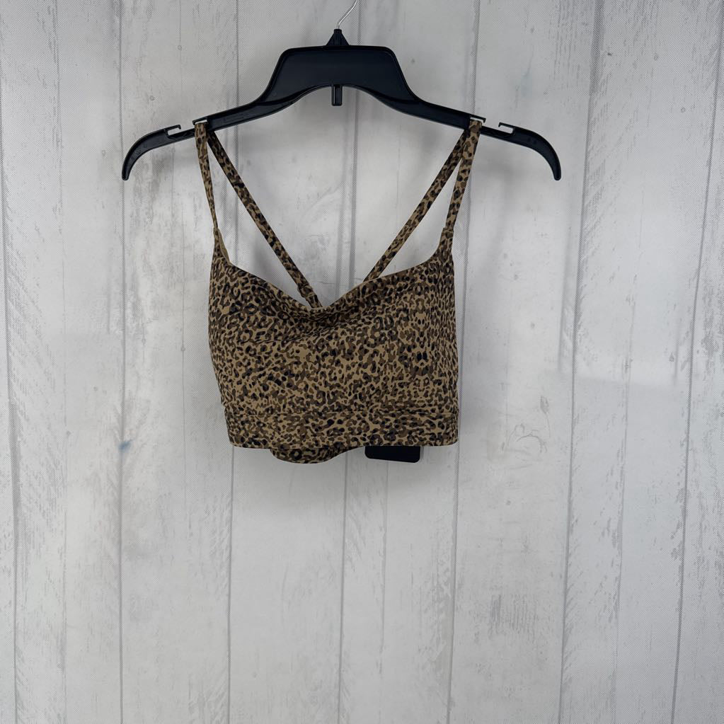 R49 L animal print sports bra